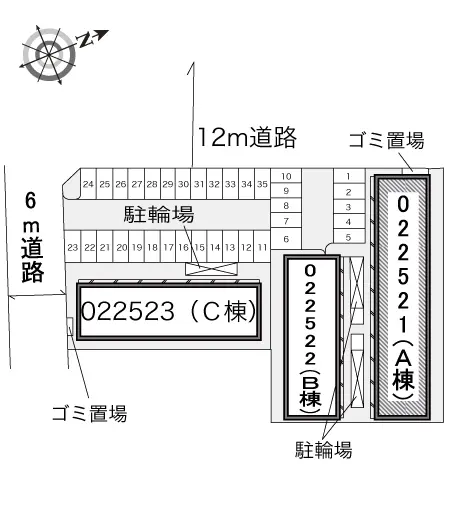 ★手数料０円★姫路市飾磨区細江　月極駐車場（LP）